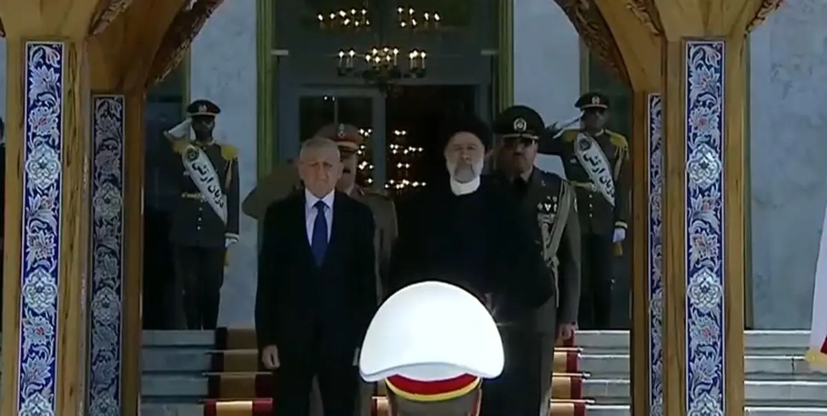 رئیسی از رئیس جمهور عراق در تهران استقبال کرد

