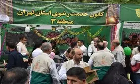 برپایی موکب خادمیاران رضوی منطقه ۳