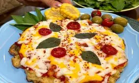 طرز تهیه املت پیتزایی با نان تست