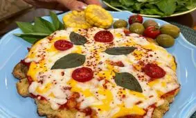 طرز تهیه املت پیتزایی با نان تست
