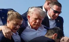 تیراندازی به ترامپ هنگام سخنرانی؛ زخمی شدن او و کشته شدن ضارب/ واکنش‌ها در آمریکا/ ویدئو

