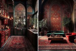 یکی از زیباترین خروجی های هوش مصنوعی به خاطر فرش ایرانی