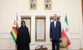 دیدار همسر رئیس جمهور زیمبابوه با امیرعبداللهیان

