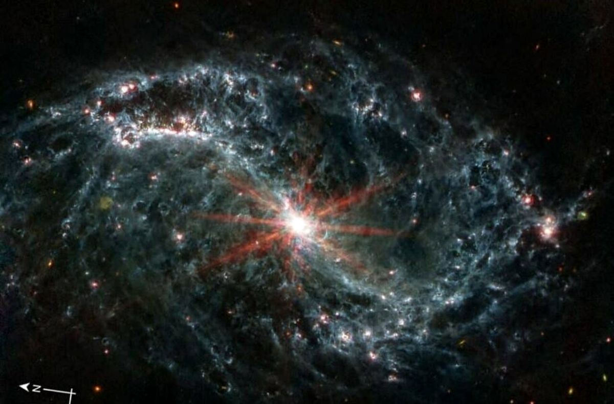 ویدیویی خیره‌کننده جیمز وب از ابرهای تشکیل دهنده ستاره‌ای در کهکشانی دیگر