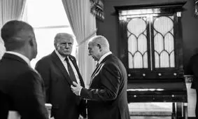 انتشار تصاویر عذرخواهی نتانیاهو از قطر در کاخ سفید