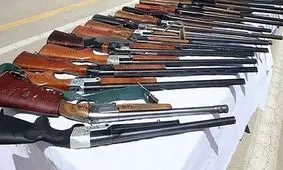 جمع‌ آوری ۲۸ قبضه اسلحه جنگی و شکاری غیر مجاز در هرمزگان