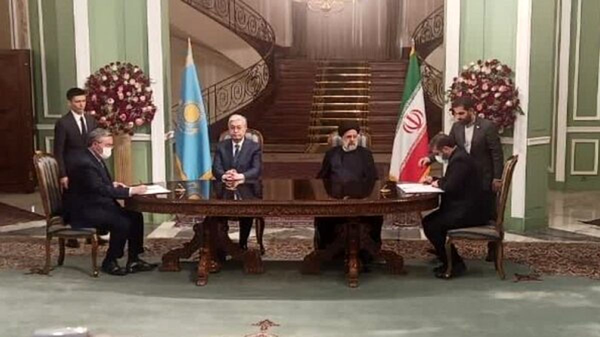امضای ۹ یادداشت تفاهم و سند همکاری بین ایران و قزاقستان

