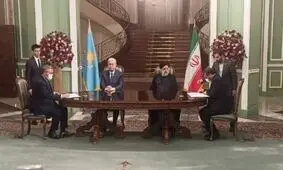 امضای ۹ یادداشت تفاهم و سند همکاری بین ایران و قزاقستان

