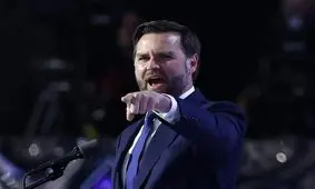 تصویرسازی مخالفان دولت ترامپ برای جی دی ونس، معاون وی/ عکس