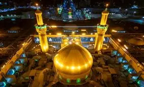 شستشوی گنبد حرم امام حسین (ع) در آستانه محرم