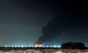 آتش‌سوزی گسترده در مقر ۲ شرکت آمریکایی در بصره

