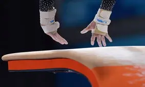 امیدواری دختران ژیمناست به حضور در یک مسابقه

