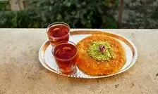 دستور تهیه کنافه با شربت زعفرانی داغ

