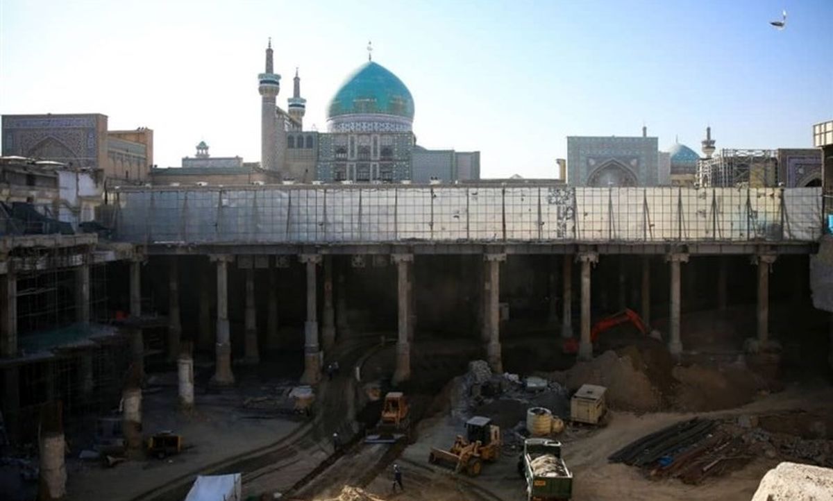 صحن جمهوری حرم مطهر رضوی مسقف میشود