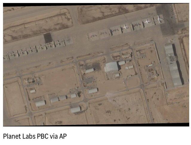 اولین تصاویر از عملیات موشکی موفق ایران علیه پایگاه نوآتیم