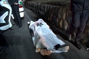 مرگ هولناک مرد جوان در صحنه تصادف جرثقیل نیسان در بزرگراه هاشمی رفسنجانی