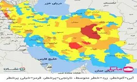 جدیدترین رنگ بندی کرونایی شهرهای کشور/ کاهش شهرهای قرمز