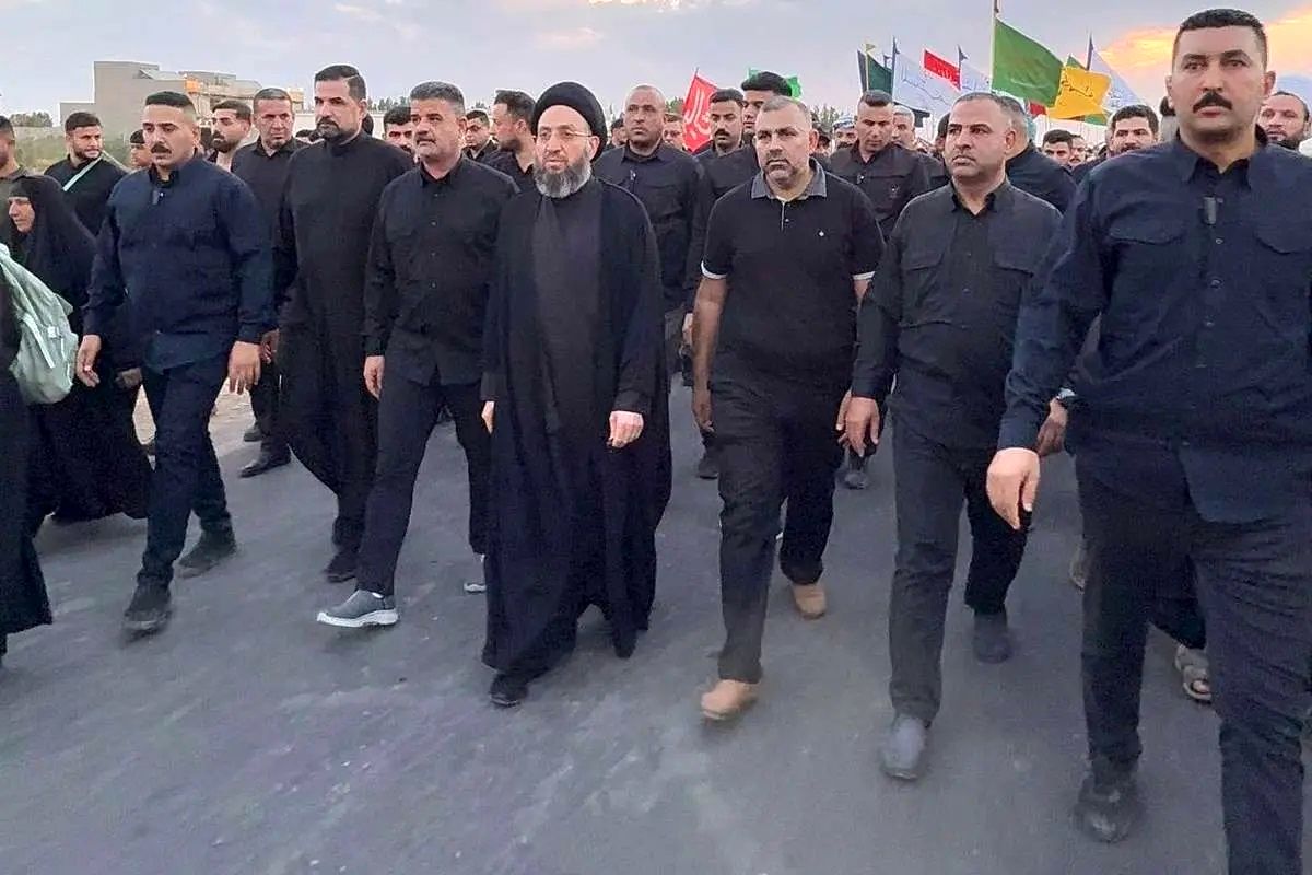 عمار حکیم در پیادهروی اربعین هدف سوءقصد قرار گرفت