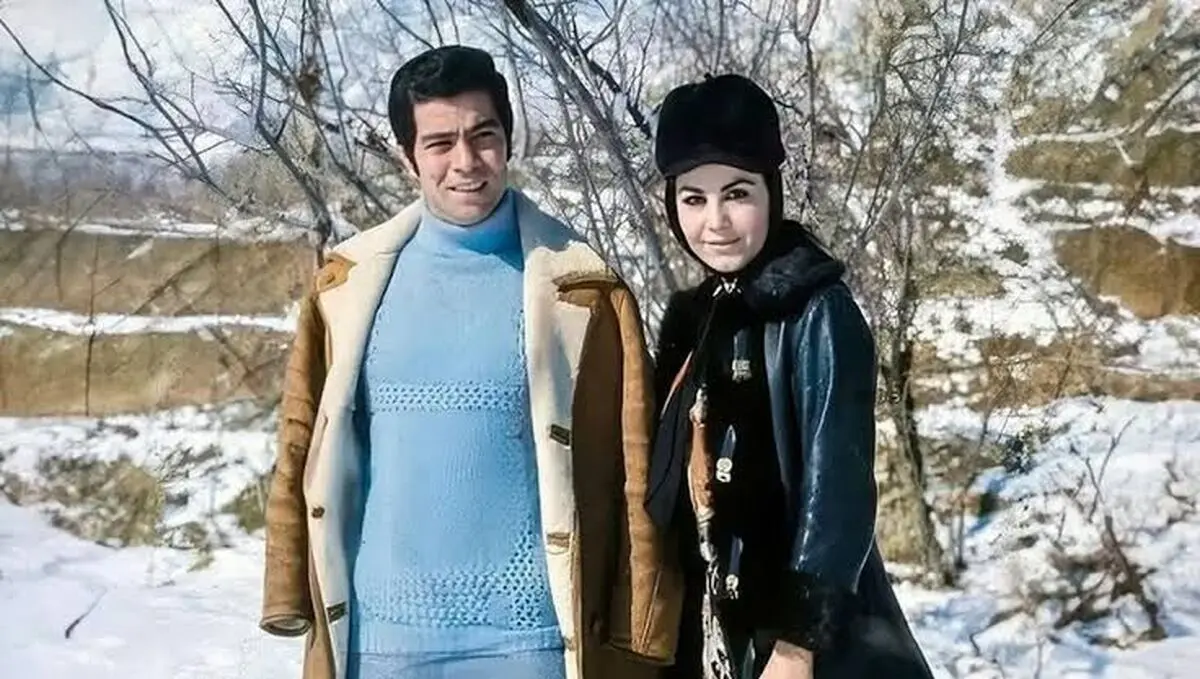 سفر در زمان؛ عکس یادگاری «بهروز وثوقی و پوری بنایی» در ایام نامزدی و در شمال تهران 