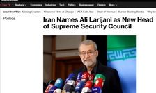واکنش رسانه آمریکایی به انتصاب علی لاریجانی در شعام