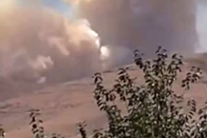 آتش‌سوزی گسترده در کوه آبیدر سنندج