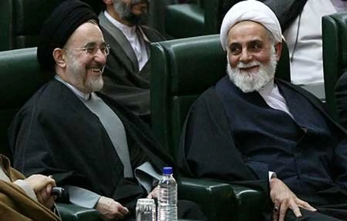 دیدار سیدمحمد خاتمی با ناطق نوری/ عکس
