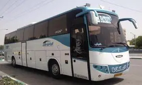 نجات مسافران اتوبوس با نردبان