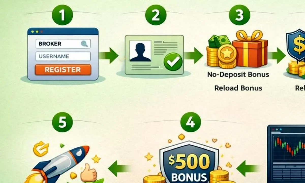 چطور بونوس فارکس بگیریم؟ آموزش گام‌به‌گام دریافت بونوس در بروکرهای معتبر