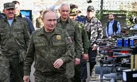 پوتین با لباس نظامی در رزمایش زاپاد۲۰۲۵/ ویدئو