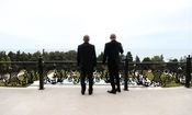 دیدار پزشکیان و الهام علی‌اف با چشم اندازی از ساحل خزر