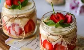 دسر ساده و سریع یخچالی کم هزینه بدون فر