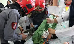 چرخ‌گوشت دست کودک اراکی را بلعید!

