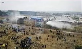 درگیری بین پلیس و پناهجویان در مرزهای لهستان/