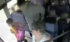 حادثه وحشتناک برای یک دانش آموز/ ویدئو