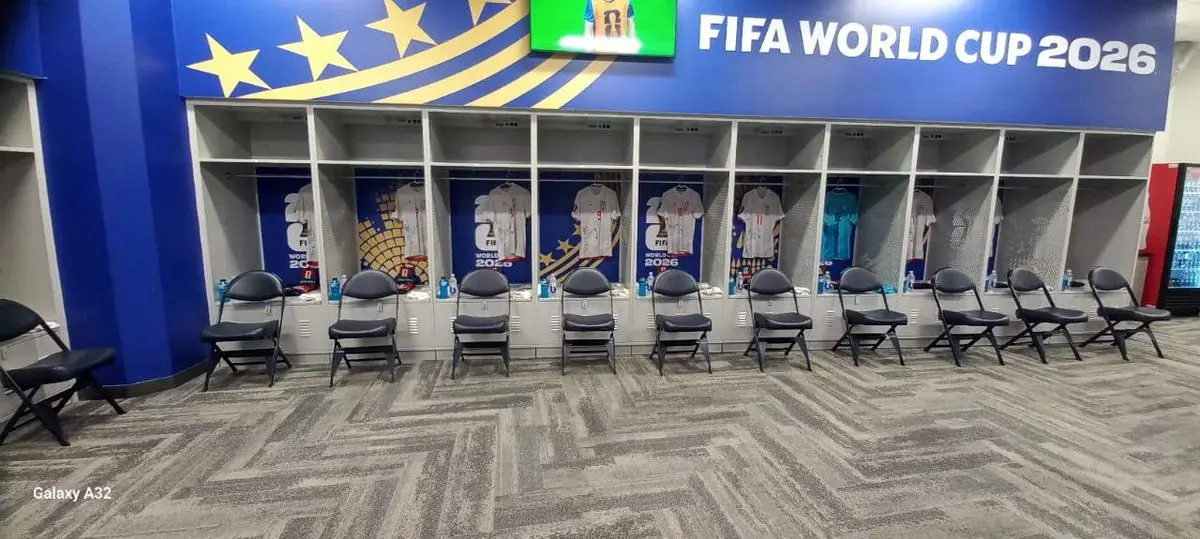 رختکن تیم ملی فوتبال ایران ساعاتی پیش از تقابل با نیوزیلند/ عکس