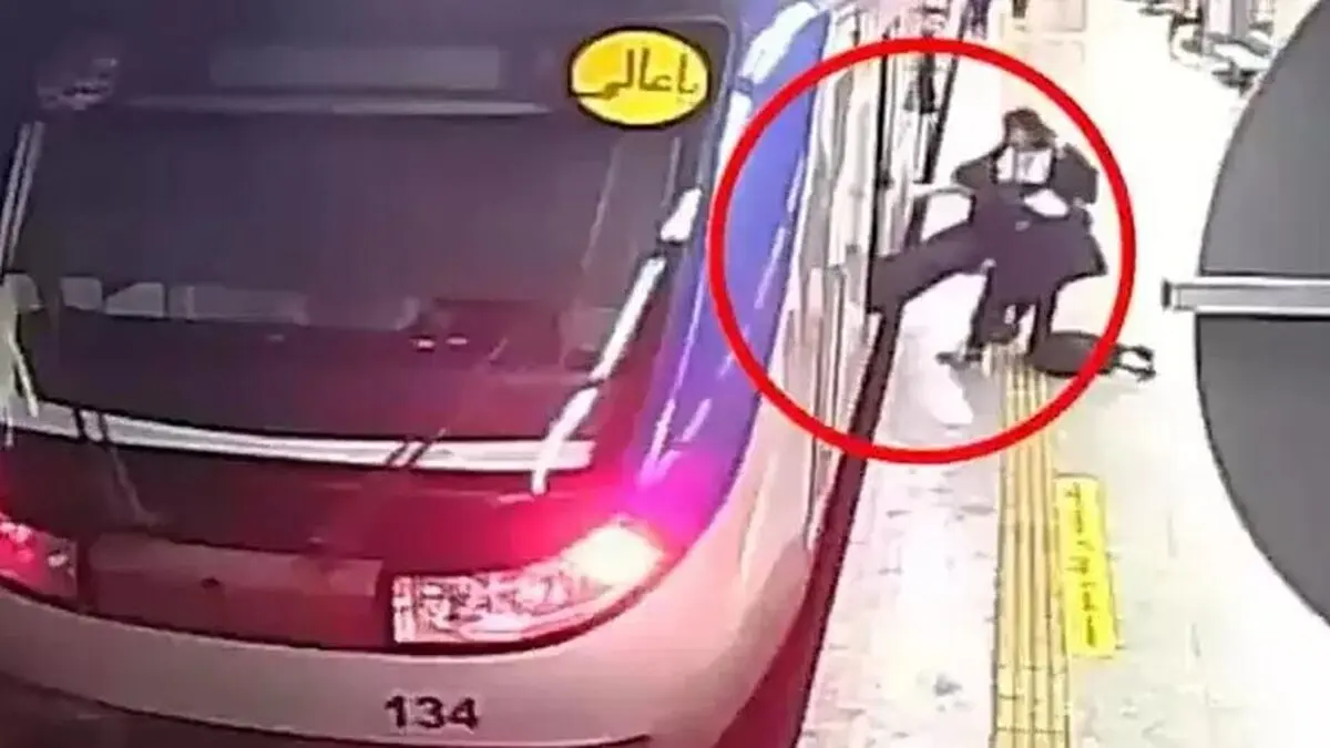 فیلم کامل ورود آرمیتا گراوند به مترو تا لحظۀ بیهوشی 