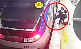 فیلم کامل ورود آرمیتا گراوند به مترو تا لحظۀ بیهوشی 