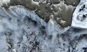 آبشار نیاگارا یخ زد