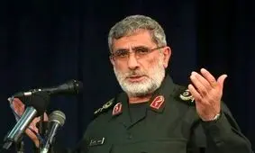 سردار قاآنی: رئیس‌جمهور آمریکا شخصا از میدان جنگ یمن اعلام فرار کرد / ویدئو