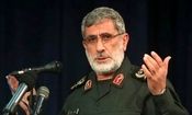 سردار قاآنی: رئیس‌جمهور آمریکا شخصا از میدان جنگ یمن اعلام فرار کرد / ویدئو
