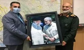 دیدار مدیر کل ارتباطات و امور بین الملل شهرداری اهواز با فرمانده قرارگاه کربلا