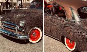 این ماشین به شکل خاصی دست ساز است/ ویدئو