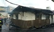 آتش سوزی هولناک ۲ خانه ویلایی و قدیمی در خیابان شریعتی رشت