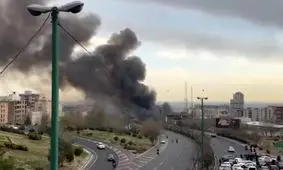 انفجار در اتوبان حکیم، تقاطع یادگار جنوب در تهران/ ویدئو