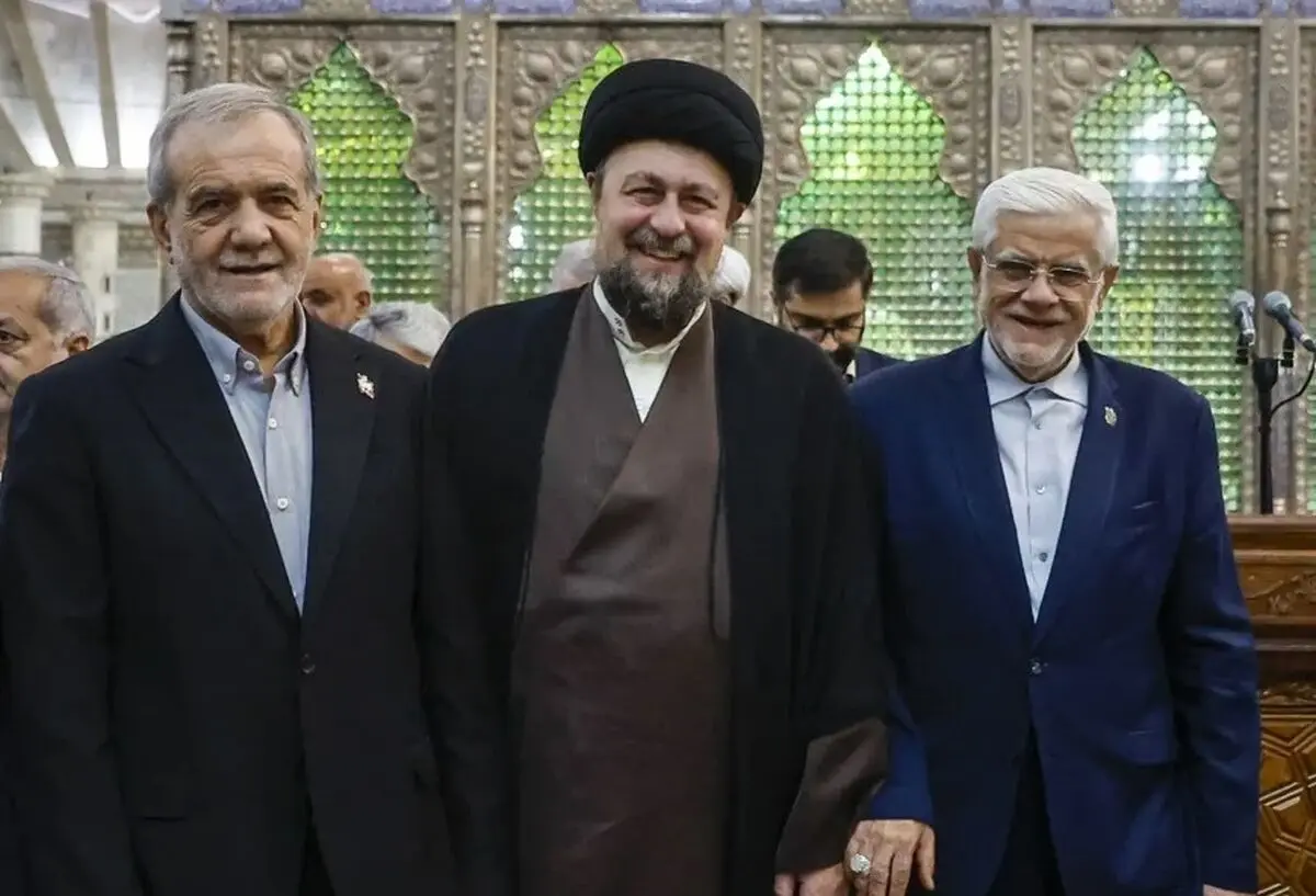 سانسور کلمات «تفاهم» و «صلح» در سخنان پزشکیان و سید حسن خمینی در خبر صدا و سیما

