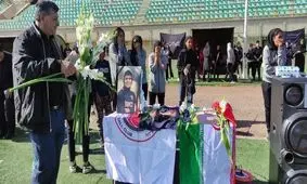 بمی‌ها پیکر فوتبالیست تیم خاتون را بدرقه کردند/ ملیکا محمدی در آمریکا دفن می‌شود

