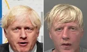 شبیه بوریس جانسون جنایتکار سابقه‌دار از آب درآمد!