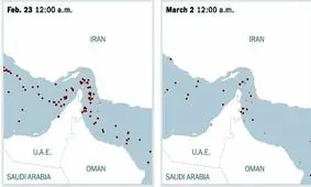  ۵۳۳ میلیون بشکه نفت، خارج از تنگه هرمز سرگردانند