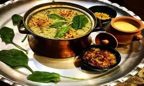 آش اسفناج خوشمزه برای شب های سرد زمستان