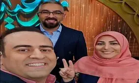 همسر و دختر زیبای وحید رونقی مجری برنامه سال تحویل/ شباهت عجیب مادر و دختر
